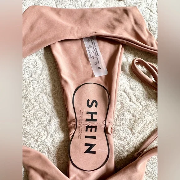 SHEIN NUDE BROWN BIKINI SET - SIZE M - Picture 4 of 5